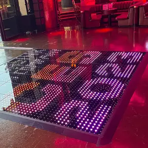 Easy Install Portable Matrix Dance Floor Stage Lighting Waterproof Dj Video Led Digital Dance Floor For Wedding Party Event