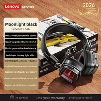 Casque sans fil LS117 pour mode double filaire/sans fil 5.0, rétro, circum-auriculaire, son de haute qualité, réduction de bruit ENC