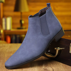 Nouvelles Bottes Chelsea Décontractées pour Hommes en Cuir, Montantes et Faits Main avec Semelle Antidérapante – Chaussures Homme Très Vendues - Product Image 1