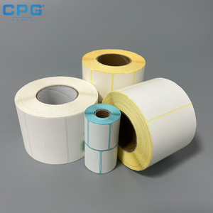 Direct Thermal Label <b>Roll</b> 57x55mm Low Dust Thermal Barcode Label <b>Roll</b> for POS Receipt Printing - Product Image 1