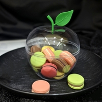 Vente en gros de boîte transparente à bonbons en forme de pomme boîte à gâteaux boîte à bonbons pour fête de mariage cadeaux pomme boîte à bonbons pour banquet
