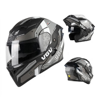 Casque de moto modulaire 91 150, casque intégral rabattable, coque en ABS, certifié DOT 3C, avec visière solaire