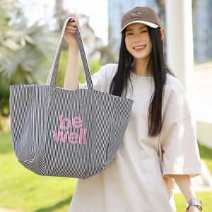 Trendy <b>Canvas</b> Tote <b>Bags</b> Eco Friendly Shopping Totes <b>Large</b> Capacity <b>Canvas</b> <b>Bag</b> for Outdoor Travel - Product Image 6