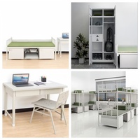 Lit superposé en métal moderne pour enfants et adultes, idéal pour dortoir scolaire, maison, chambre, appartement, lit double ou très grand lit