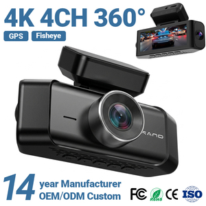 Caméra embarquée 4 canaux 4K Ultra AI avec capteur G à trois axes, écran IPS, garantie 1 an, boîte noire de voiture 4 caméras - Product Image 1