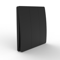 Taurus Series S123BL Noir 3 Gang Commutateur étanche sans fil Pas besoin de batterie RF433 Interrupteur cinétique pour lumière/maison intelligente