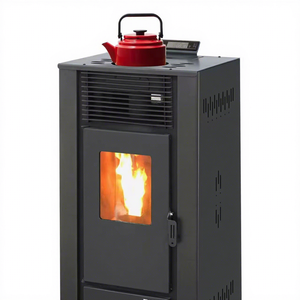 Estufa de Pellets Cilíndrica Independiente de Alto Rendimiento, Equipo de Calefacción Exterior Moderno y Ecológico de 19.5 Kw - Product Image 1