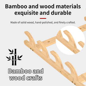 Starcn Tre Gỗ Treo Tường Bắn Cung Bow Móc Áo Giá Chủ Hiển Thị Đứng Cho Cung Săn Bắn Recurve Hợp Chất Lưu Trữ - Product Image 2