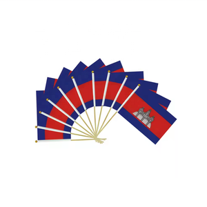 ธงชาติกัมพูชาแบนเนอร์และป้ายโพลีเอสเตอร์ถือได้ทุกประเทศ - Product Image 5