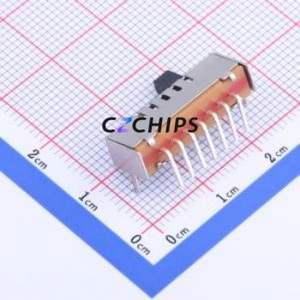 SS15E01L5 Slide Switch Through hole Component (THT) Switch Single Pole Five Throw Rectangle Pin Header PC Pin 22mm - Product Image 2