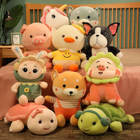 Machine à griffes mignonne de grande taille de dessin animé, jouets d'animaux en peluche assortis en gros, jouets d'animaux en peluche Jumbo
