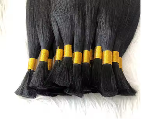 Perruque en cheveux indiens vierges Remy à 100%, super double trame, mèches fines et droites pour femmes et filles - Product Image 2