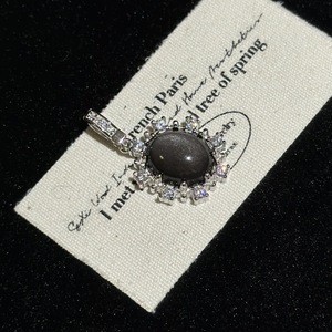 S925 Pure <b>Silver</b> Sparkling Stone Pendant Vintage Geometric Design Simple Elegant Temperament Niche Fashion <b>Rings</b> - Product Image 2