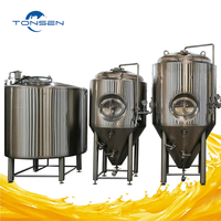 Tanque Fermentador de Cerveza de Acero Inoxidable Tonsen con Camisa de Enfriamiento, Capacidad de 100L - 100T