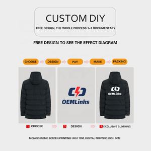 Chaqueta acolchada con logotipo personalizado para hombre, chaqueta de invierno para mujer, chaqueta acolchada con burbujas para hombre al aire libre, chaqueta acolchada de invierno Unisex - Product Image 2