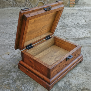 Antique-Style <b>Wood</b> Organizing Gift Box for Crafts <b>Jewellery</b> Cosmetics for Christmas Decoration Polished Technique - Product Image 1