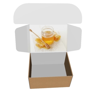 Caja de Cartón Corrugado para Envíos de Miel, Impresa a Color y Personalizada, Material de Papel Resistente, Reciclable, para Envasado de Alimentos, Bebidas, <span class=keywords><strong>Cerveza</strong></span> y Productos Artesanales - Product Image 1