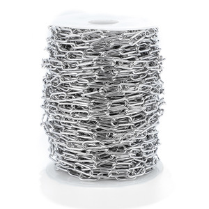 Stainless Steel Chain 7mm Wide Oval <b>Decorative</b> Chain For DIY Jewelry Necklace Bracelet Accessory Chain - Product Image 5