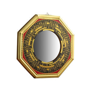 Espejo Convexo Bagua para Decoración del Hogar, para Puerta o Balcón, Espejo Cóncavo de los Nueve Palacios, Tai Chi, Monedas de los Cinco Emperadores, Calabaza de Cobre Puro - Product Image 1