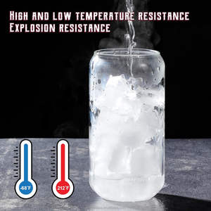 Bicchieri in Vetro Borosilicato da 16 oz con Coperchio in Bambù e Cannuccia per Birra, Caffè, Succo e Altre Bevande - Product Image 6