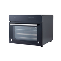 Four à convection électrique commercial de 45 L en acier inoxydable pour comptoir, 4 plateaux, équipement de boulangerie, en vente
