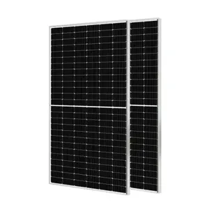 所有黑色182毫米156电池460W 540瓦半切单太阳能电池板450W单晶太阳能光伏模块