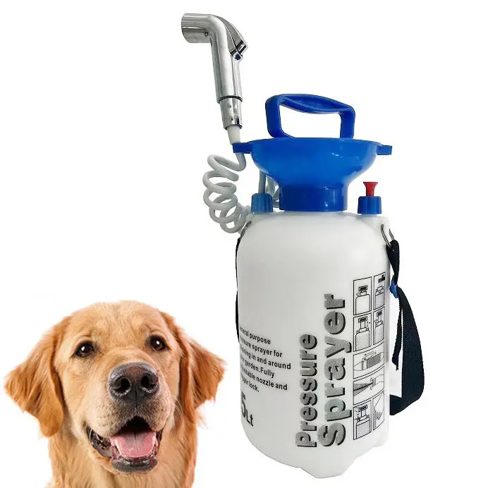 5L Hand-held Outdoor Portable Shower Camping Sprayer Portable Dog Pet Shower Sprayer