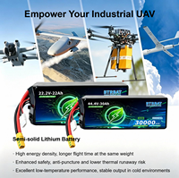 Baterai UAV Semi-solid Tahan Suhu Rendah BTR 12S 44.4V 5C 16Ah 500 Siklus