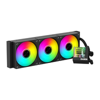 Refroidisseur d'eau SAMA neuf de 420 mm à haute efficacité avec ventilateurs Infinity de 140 mm, refroidissement par eau du processeur pour PC de jeu, refroidisseur pour processeur