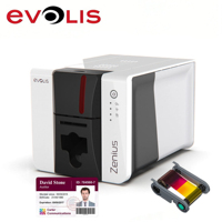 Impresora de Tarjetas de PVC de Una Cara EVOLIS Zenius2, Sublimación por Tinta, para Tarjetas de Identificación de Empleados, Estudiantes, Control de Acceso, Visitantes, VIP, IC CR80