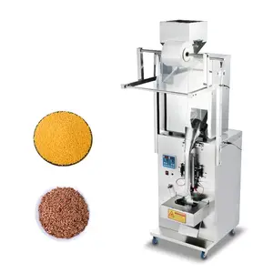 2-200g Double Heads Aluminum Foil Pouch Roll Film Fill Seal Machine Stick Filling Machine For Particles Powder Nuts Sugar