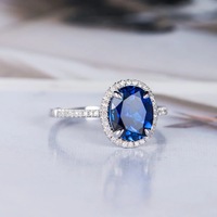 Belle bague ajustable plaquée argent avec zircon ovale en laiton, bague de mariage et de fiançailles, bijoux personnalisés à la mode pour femmes