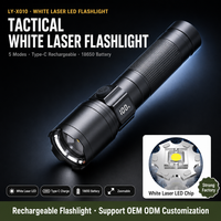 Lampe torche rechargeable haute puissance en alliage d'aluminium, ultra-lumineuse, pour usage domestique et extérieur, modèle compact et portable, zoom, faisceau de 500 m