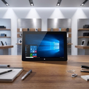 แท็บเล็ต <span class=keywords><strong>Utech</strong></span> UT-W12 ขนาด 10.1 นิ้ว ระบบปฏิบัติการ Windows หน้าจอสัมผัส IPS แบบ 10 จุด ความละเอียด 1280x800 รองรับ WiFi แรม 4GB ความจุ 64GB ชิปประมวลผล Z8350 - Product Image 1