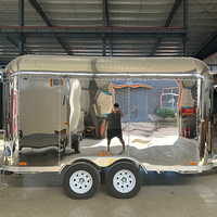 Remorque de restauration mobile entièrement équipée avec cuisine complète pour l'exportation