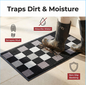 Tappetino per Porta <span class=keywords><strong>in</strong></span> Poliestere Resistente all'Ingrosso, per Ingresso e Garage, con Fondo <span class=keywords><strong>in</strong></span> <span class=keywords><strong>Gomma</strong></span> Antiscivolo e Resistente alle Macchie - Product Image 3