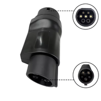 Adaptateur de voiture électrique Qiaoyi 32A 220V, neuf, convertisseur GBT vers Type1/J1772, borne de recharge pour voitures Type 1/J1772, rénovation/mise à niveau