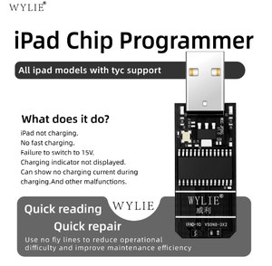 Programmeur Eeprom Wylie pour iPad Tous Modèles avec Prise en Charge <span class=keywords><strong>Tyc</strong></span>, Répare les iPad qui ne Charge pas, Pas de Charge Rapide, Pas de Courant de Charge, Défaut de Courant - Product Image 2