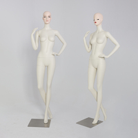 Mannequin de luxe en fibre de verre pour l'affichage de vêtements, robe pour femme, mannequin féminin de corps entier
