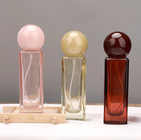 Atomiseur de parfum en verre haut de gamme 30 ml, flacon pulvérisateur vide, échantillon de voyage, rose, jaune, bordeaux, directement de l'usine