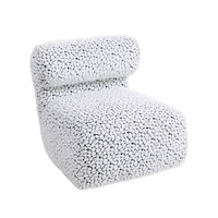 Fauteuil canapé une place de style italien, luxe léger, pour petit appartement, salon, loisirs, canapé paresseux en tissu tendance, idéal pour la location