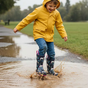 Bottes de pluie pour enfants, légères, imperméables, en caoutchouc, mignonnes, pour tout-petits, vente en gros à prix réduit, pour une utilisation toute saison - Product Image 2