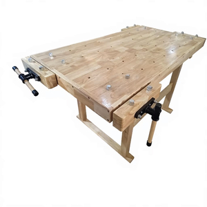 โต๊ะทำงานไม้ Zhongxi ขนาด 1500x800 มม. โต๊ะทำงานอเนกประสงค์ DIY พร้อมตัวหนีบ - Product Image 1