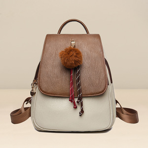 Nueva Mochila de PU de Doble Asa para Mujer, Juvenil, con Cierre, Duradera, Práctica, de Viaje, Gran Capacidad de 25-50L, para Estudiantes Universitarias - Product Image 2