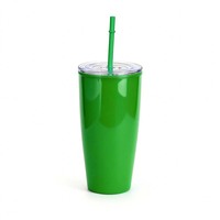 Gobelet réutilisable en plastique PP 500ml 600ml avec couvercle et paille – Vente en gros