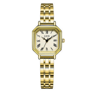 Nouvelle montre pour femme, cadran simple avec chiffres romains, style rétro de niche, bracelet en acier quartz exquis - Product Image 2