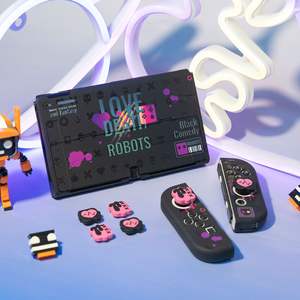 Nueva tendencia Nin Tendo switch funda protectora amor muerte NS OLED Carcasa protectora <span class=keywords><strong>PC</strong></span> back + TPU controlador funda protectora - Product Image 4