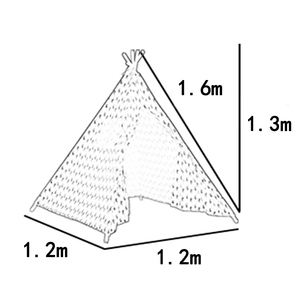 Hot New Small Folding Cotton Toy Tent Interior y exterior Sensorial Blackout Play House para niños Estilo suave - Product Image 5