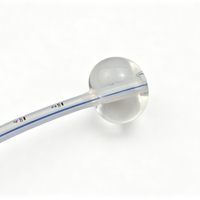 Sonde de gastrostomie médicale en silicone transparent à trois lumens, classe II, jetable, à 3 ports, avec ballonnet, pour alimentation, stérile EO, CE ISO