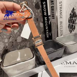 Montre de luxe pour femme H Brand, mouvement à quartz japonais, cadran à aiguilles, bracelet en cuir italien, résistance à l'eau 10 bars - Product Image 4